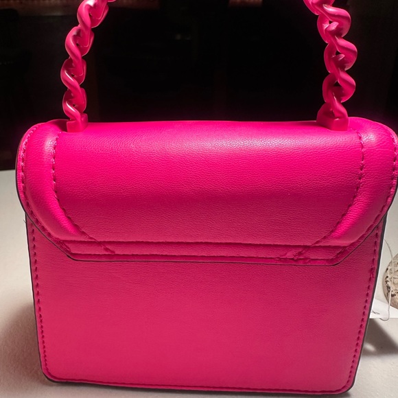 Aldo Pink Mini Bag with Braided Handle - Picture 2 of 4